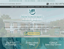 Tablet Screenshot of newtonstreetdental.com